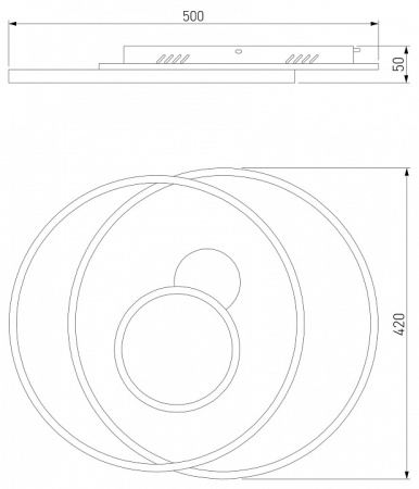 Накладной светильник Eurosvet Caroline 90256/1 белый