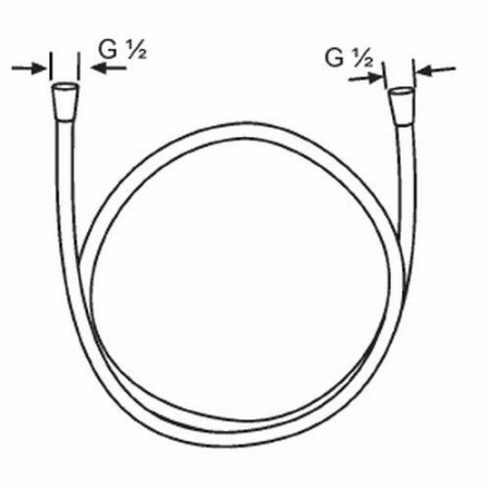 Шланг для душа hansgrohe Metaflex 28266000