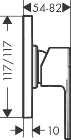 Смеситель для душа hansgrohe Vernis Shape 71658000 СМ хром