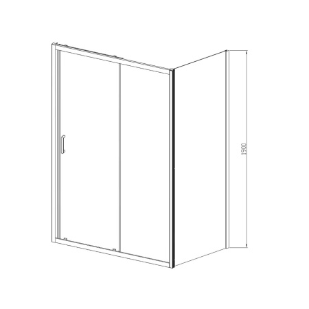 Душевой уголок Vincea Alpha VSR-3AL9015CL