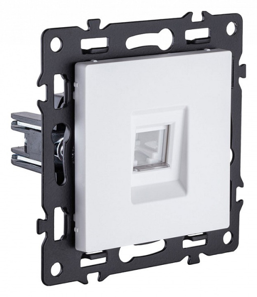 Розетка Ethernet RJ-45 без рамки Kollinger Asthetik AS-017WH