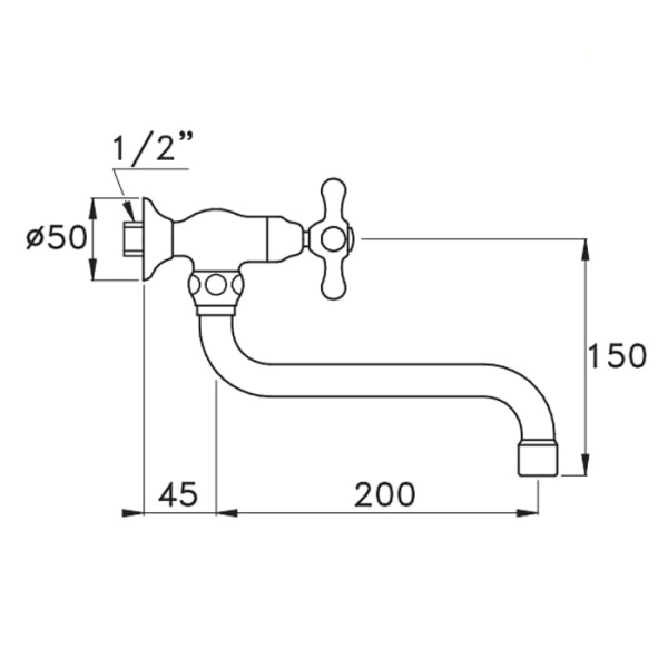 Смеситель для раковины Stella Roma RM 04004 CR00