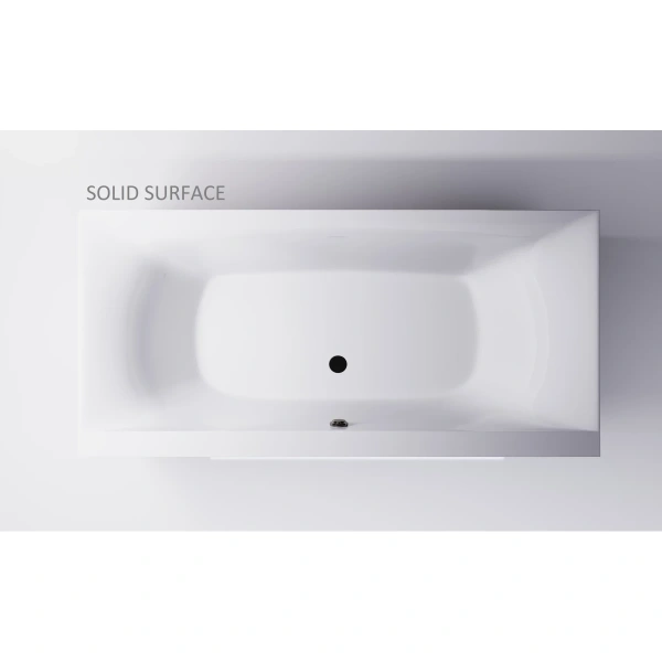 Ванна из литьевого мрамора Astra-Form Геркулес Solid Surface 01010072 190x90 см, белый матовый