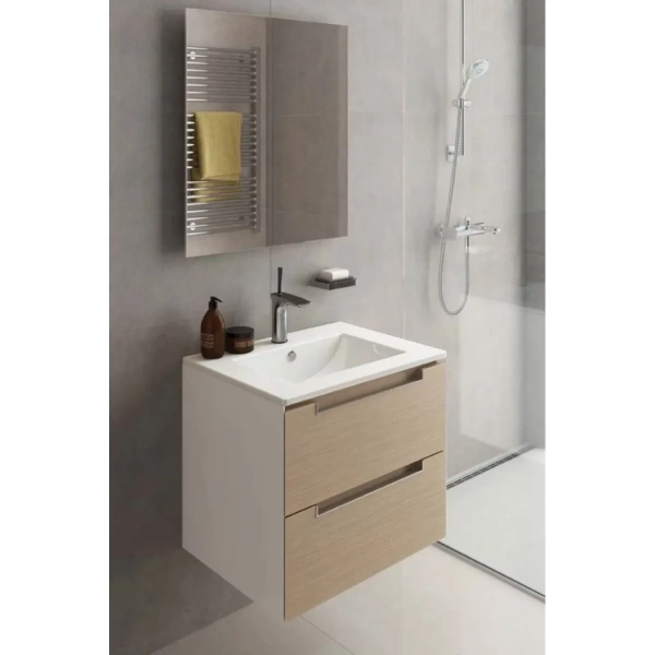 Раковина 60 см Sanita Luxe Quadro WB.FN/Quadro/60-C/WHT.G/S1