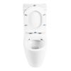 Унитаз-компакт безободковый BelBagno MARINO BB105CPR с сиденьем BB870SC