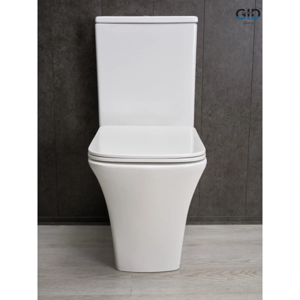 Унитаз-компакт GID Tn2184 безободковый, с сиденьем микролифт, белый