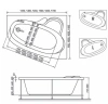 Акриловая ванна Relisan Ariadna 140х110 Гл000000953 белый