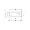 Ванна Duravit D-Code 170x75 700100000000000