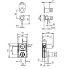 Смеситель для душа Fantini Nostromo 50 13 G489B черный