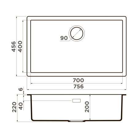 Кухонная мойка Omoikiri Yamakawa 75T Integra 4997280 платина