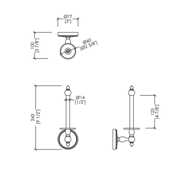 Держатель запасного рулона Devon&Devon Dorothy DOR411CR/PS хром