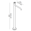 Смеситель для ванны Agape Square ARUB1115A
