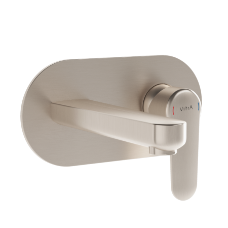 Смеситель для раковины Vitra Root Round A4272134EXP брашированный никель