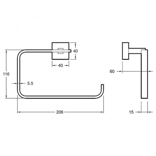 Полотенцедержатель Jacob Delafon EO Mecanique E77833-CP