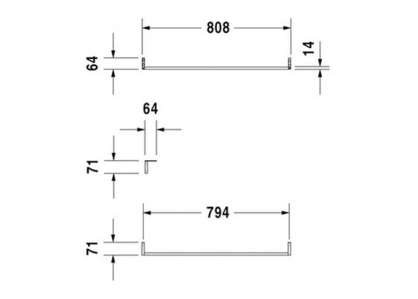 Полотенцедержатель для раковины 032985 VERO 0030361000