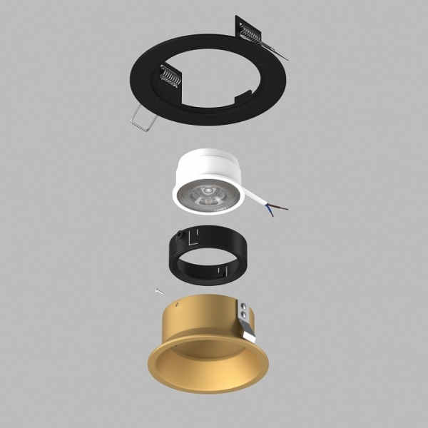 Встраиваемый светильник Lightstar Domino D61703BMOD