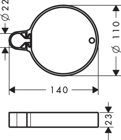 Мыльница hansgrohe Cassetta C 28678000