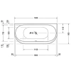 Акриловая ванна 190x90 см Duravit Darling New 700248000000000