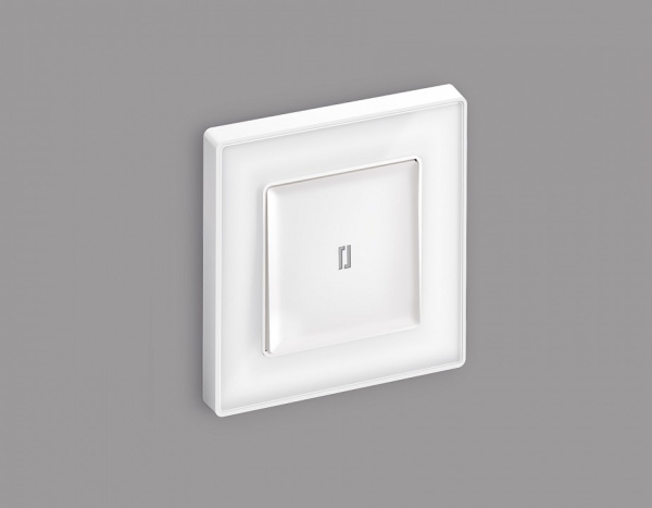 Выключатель одноклавишный с подсветкой без рамки Ambrella Volt Quant MA122020