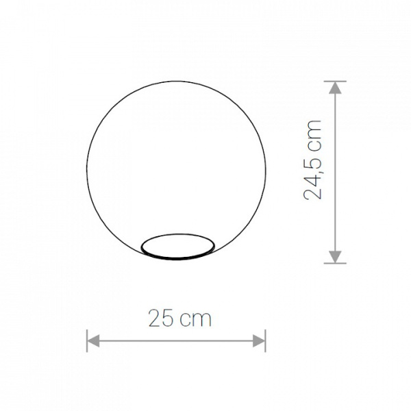 Плафон стеклянный Nowodvorski Cameleon Sphere L TR 8528