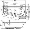 Акриловая ванна Riho Delta 160х80 R B068001005