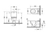 Чаша напольного унитаза Duravit Starck 3 01280900001-WG