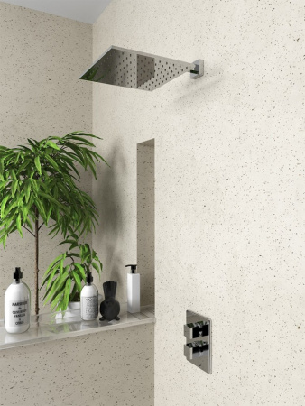 Верхний душ Paini 50CR759Q30EA квадратный 300 мм хром