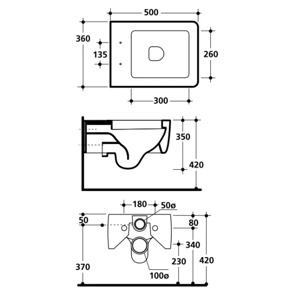 Унитаз подвесной Kerasan Ego 321501 белый