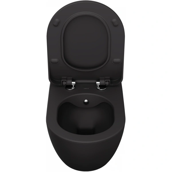 Унитаз подвесной Creavit Free FE322-00AM00E-0000 безободковый, с функцией биде, антрацит матовый