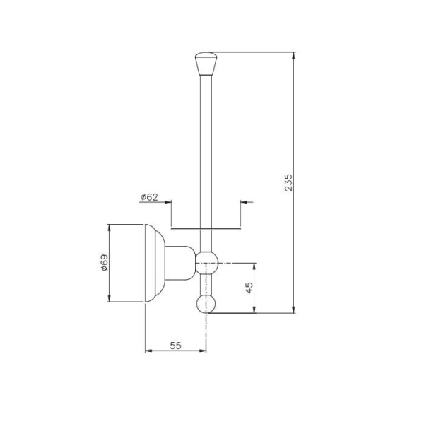 Держатель туалетной бумаги Nicolazzi Onice 1497CR09O золото