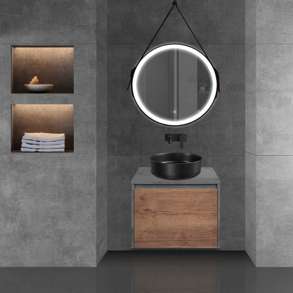 Тумба под раковину Vincea Mesa 60 см VMC-2MS600TB серый