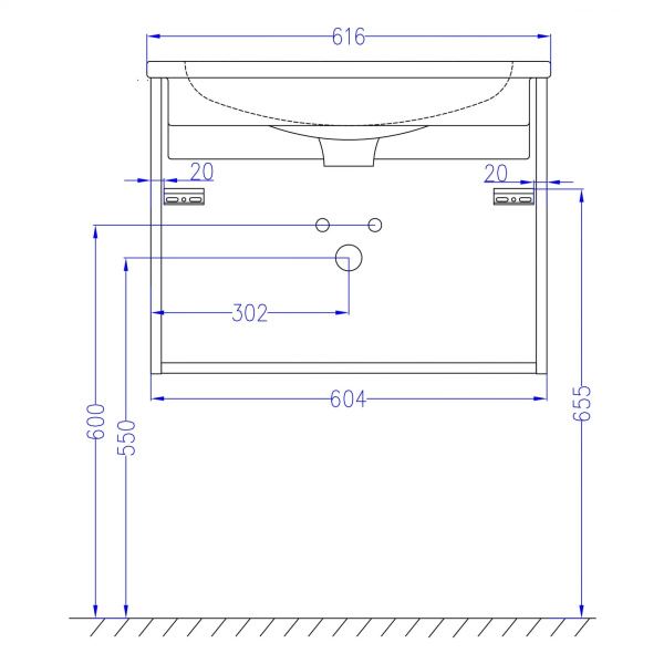 Тумба под раковину 60 см Jacob Delafon Madeleine EB2052-J51 матовый белый