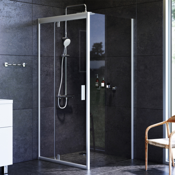 Душевое ограждение 90x90 см AM.PM Gem W90G-404-090MT без поддона профиль матовый хром
