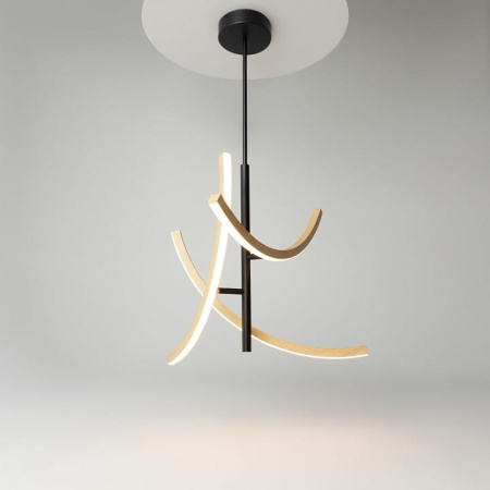 Люстра на штанге Maytoni Ваби MOD428PL-L27BK