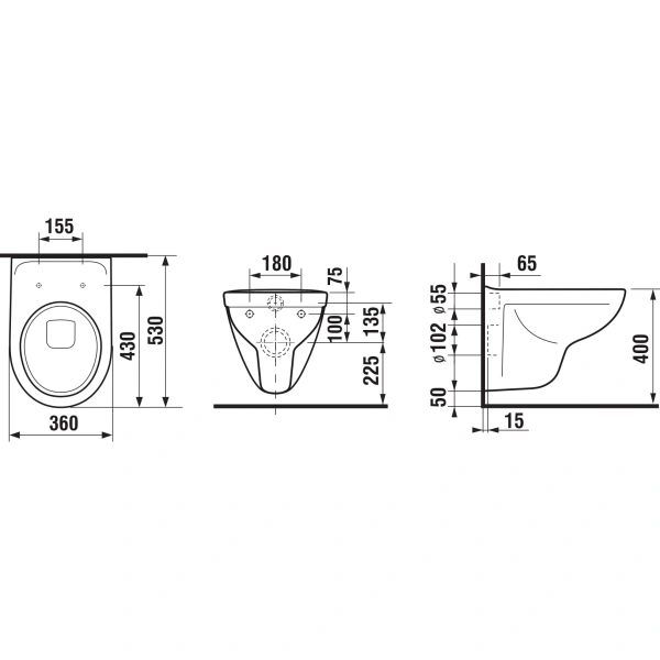 Унитаз подвесной Jika Lyra Plus 8233800000001