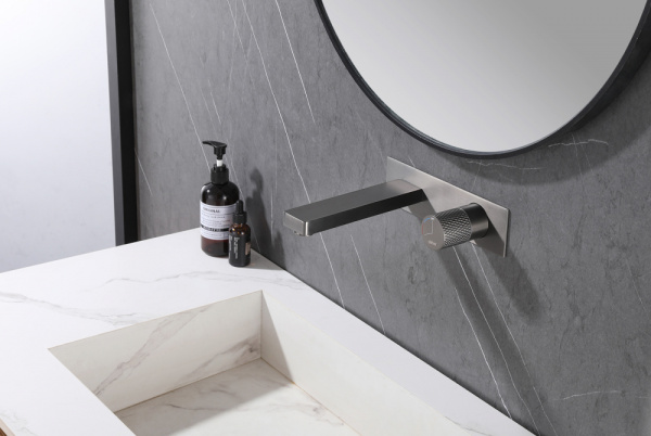 Смеситель для раковины Abber Rund AF8712NG сталь