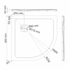 Душевой поддон WasserKRAFT Dinkel 58T 58T01