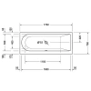 Акриловая ванна 170x70 см R Duravit Darling New 700241000000000