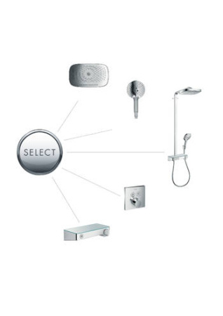 Термостат hansgrohe ShowerSelect 15763670 на 2 выхода