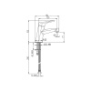 Смеситель для раковины Paini Bios 05CR205LMKM