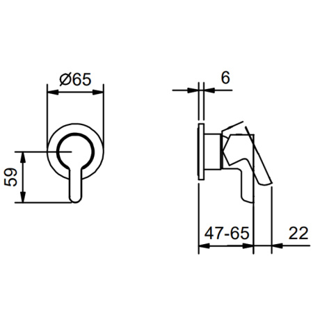 Смеситель для душа Fantini Icona Classic 53 02 R063B