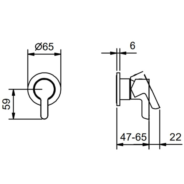 Смеситель для душа Fantini Icona Classic 53 02 R063B