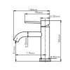 Нирс (Niers) 3003BL Смеситель для раковины