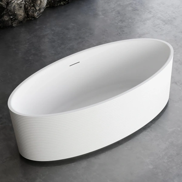 Акриловая ванна Abber AB9441-1.8 180x80 см, отдельностоящая, белый