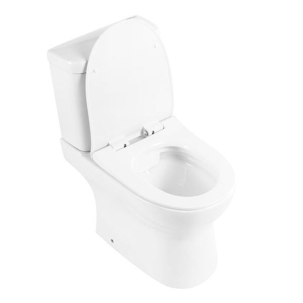Унитаз-компакт безободковый с сиденьем BelBagno STEAM BB130CPR/SC