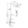 Душевая стойка WasserKRAFT A199.118.103.010.CH Thermo
