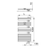 Полотенцесушитель электрический Irsap Soul 55хh105.4 SRM055D01IR01NNN белый