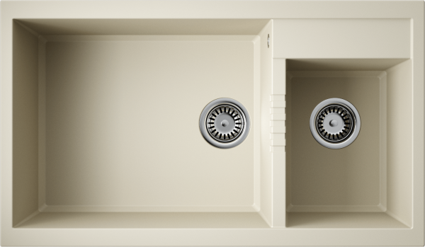 Кухонная мойка Omoikiri Tedori 86-2-LB 4993933 ваниль