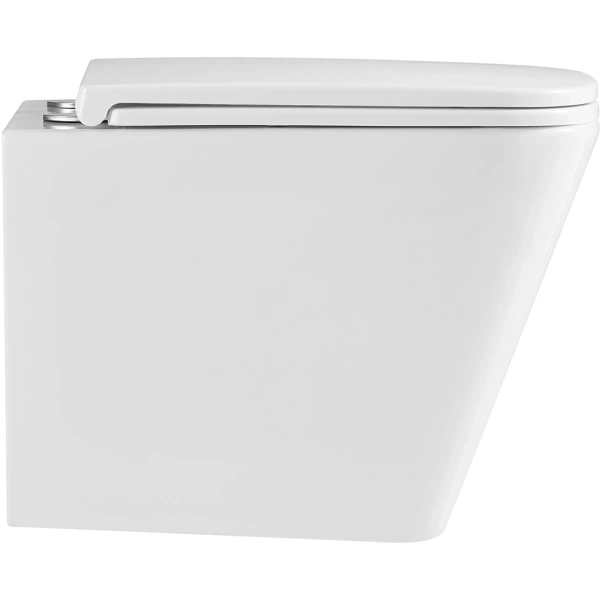 Унитаз подвесной Lemark Florex 9614001 безободковый, торнадо, с сиденьем микролифт, белый глянец