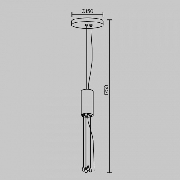 Подвес Maytoni Zon C032C-04-W-1